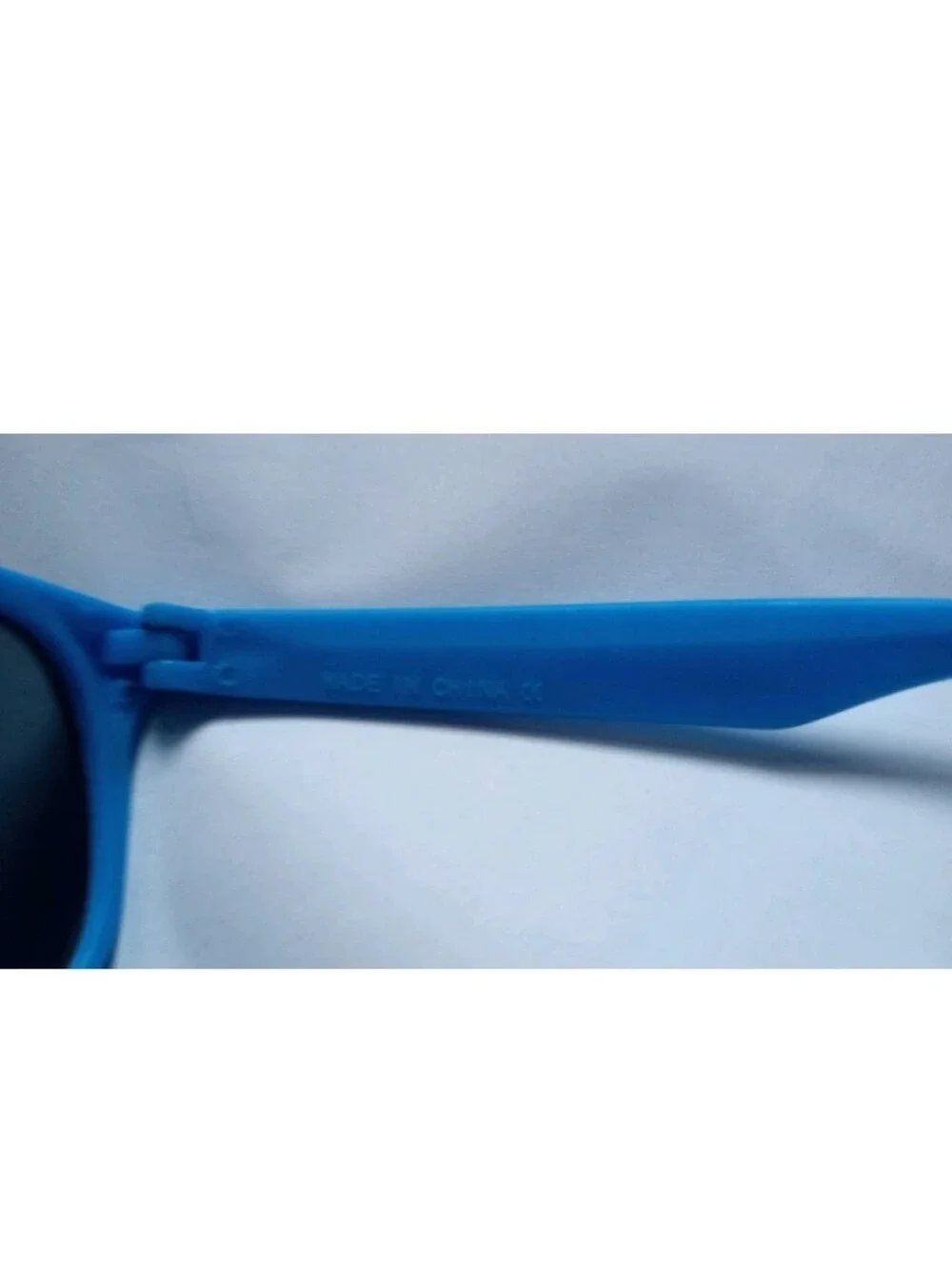 Wowline Men's Square Wowline Sunglasses Blue Plastic Frame Black Tinted Lens